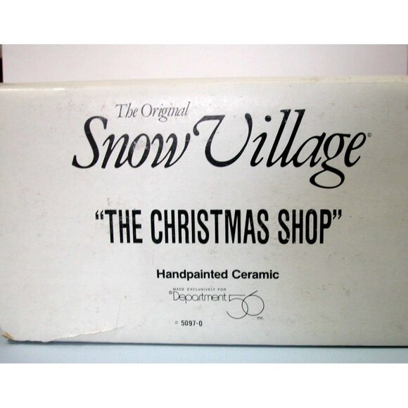Department 56 Christmas Shop Village Lighted Holiday Decor Ceramic Building - Picture 8 of 9